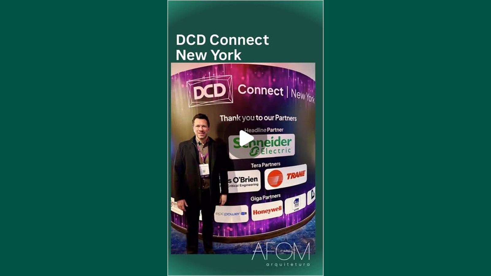Peça oficial da AFGM sobre sua presença no DCD Connect New York