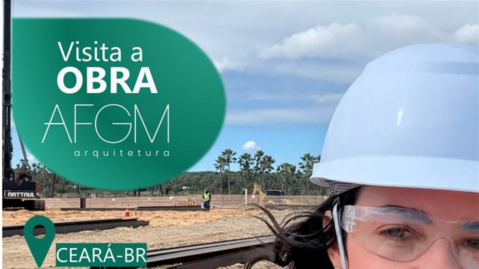 Visita da AFGM a uma obra de data center no estado do Ceará