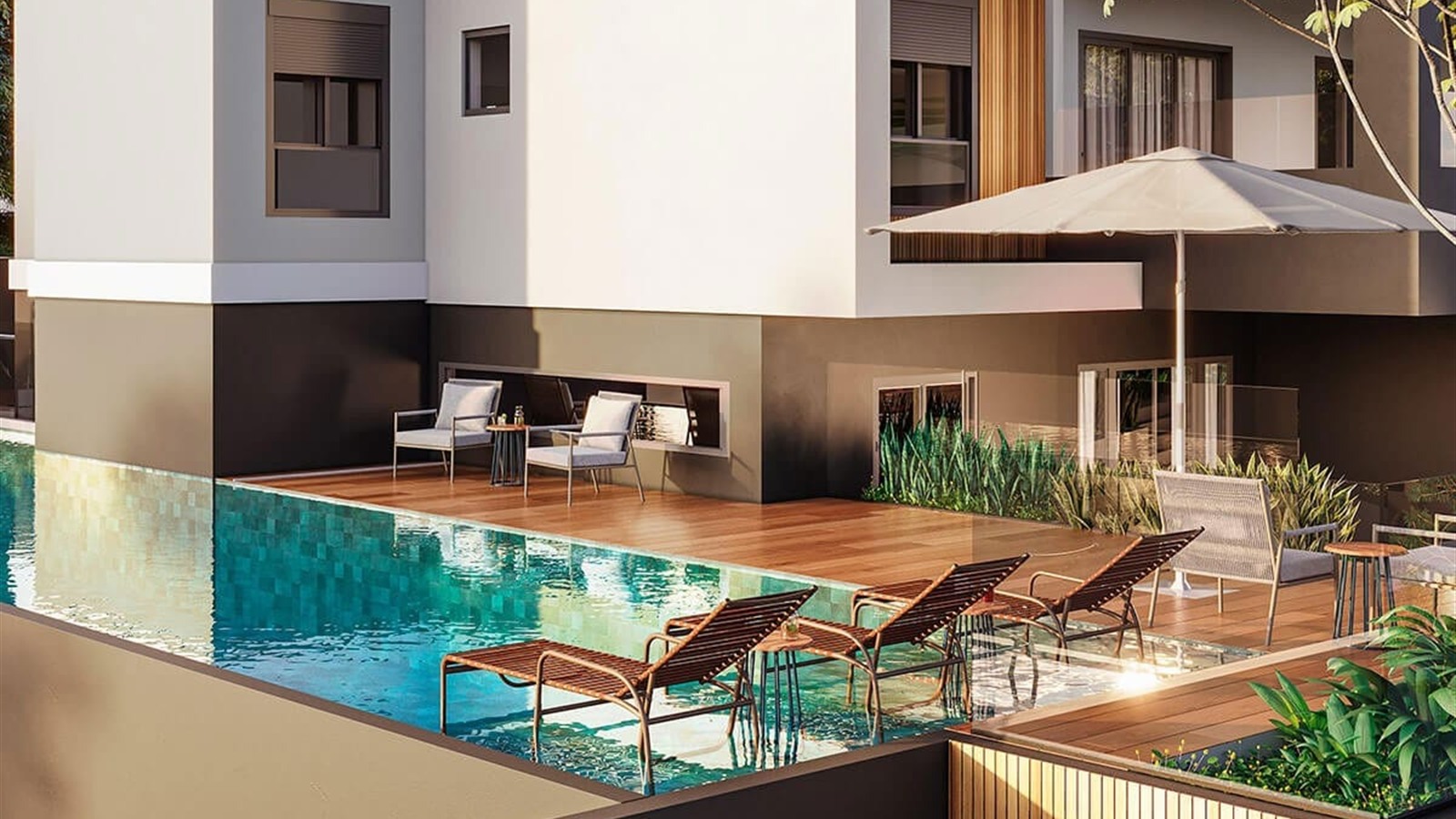 Área de lazer do empreendimento residencial Soleggiato em Jundiaí