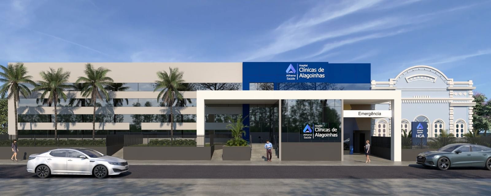 Athena Saúde Clínicas de Alagoinha — projeto de healthcare design AFGM