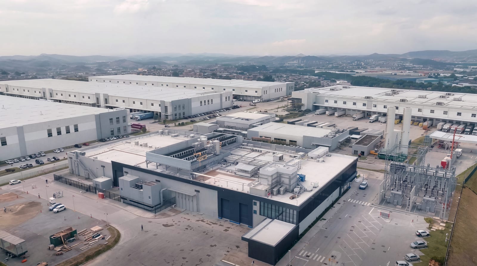 Vista aérea do campus Equinix RJ3, em São João de Meriti (RJ)