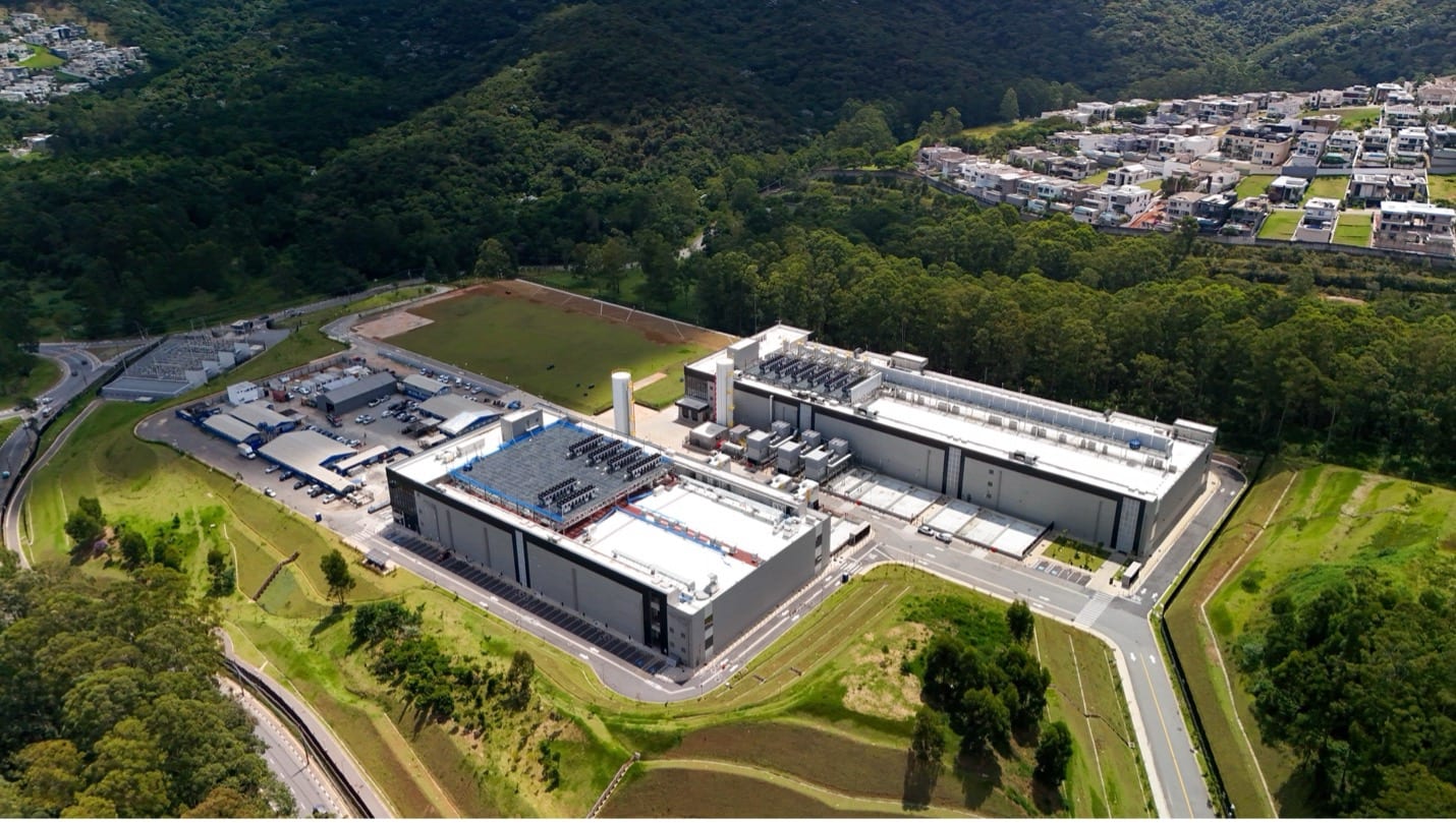 Vista aérea do campus Equinix SP06 e SP07, em Santana de Parnaíba (SP)